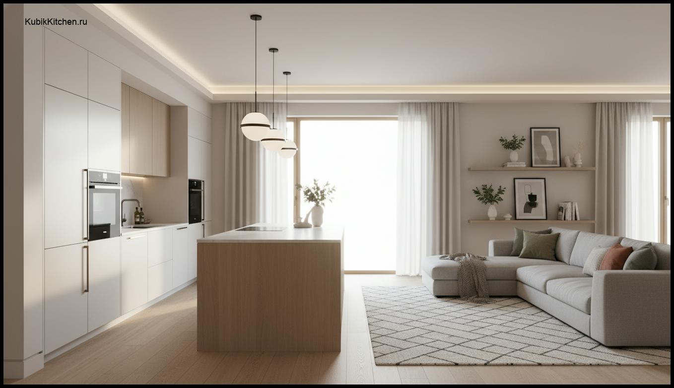 Дизайн кухни гостиной кв м: современные тренды и лучшие идеи 2026