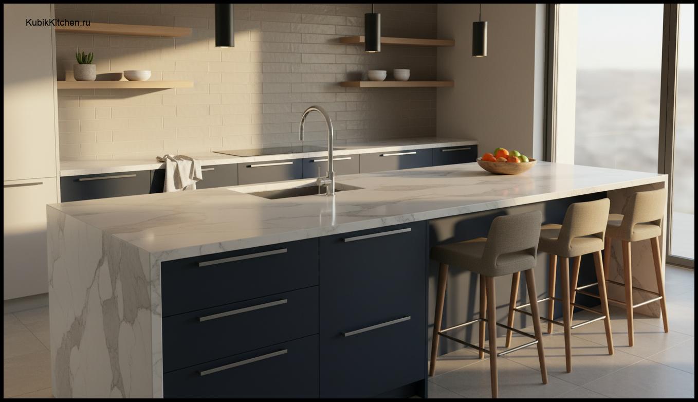 Искусственная столешница для кухни: виды, материалы, цены и монтаж