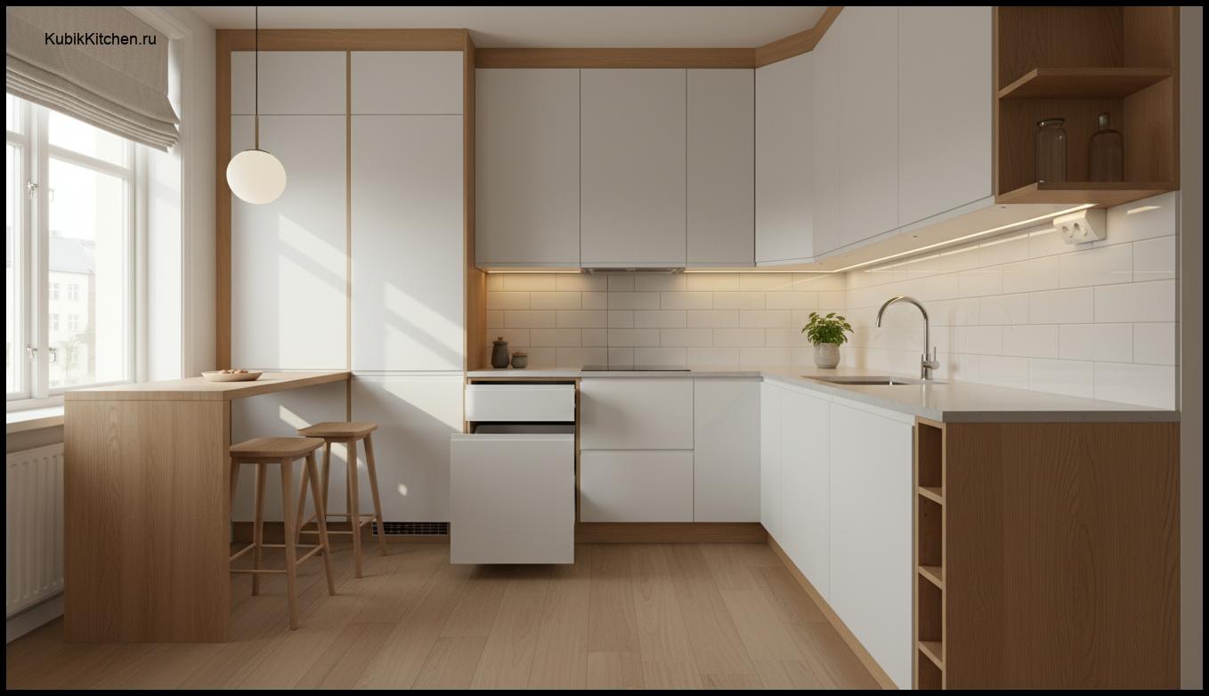 Кухонный гарнитур для маленькой кухни: как выбрать идеальный вариант