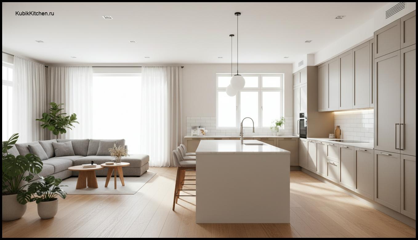 Планировка кухни гостиной: советы, идеи и лучшие варианты решений